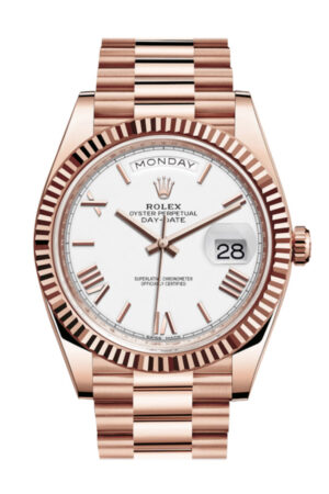 Rolex Day-Date 40 White White Dial