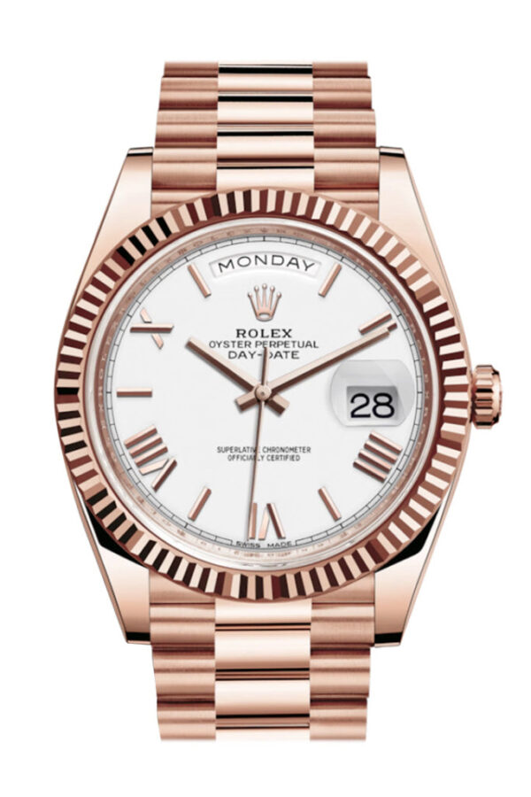 Rolex Day-Date 40 White White Dial