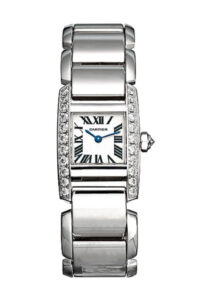 Cartier Tankissime Diamond Bezel White Dial