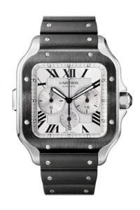 Cartier Santos XL Chronograph Silver Dial