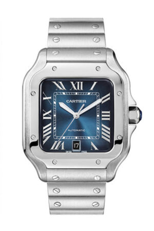 Cartier Santos De Blue Blue Dial
