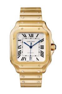 Cartier Santos de Watch Gold Dial