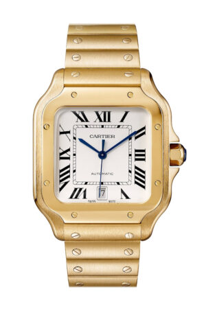 Cartier Santos de Watch Gold Dial