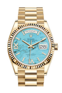 Rolex Day-Date 36 Turquoise Gold Dial