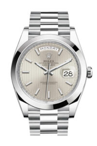 Rolex Day-Date 40 Silver Silver Dial