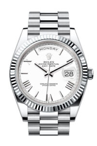 Rolex Day-Date 40 White White Dial