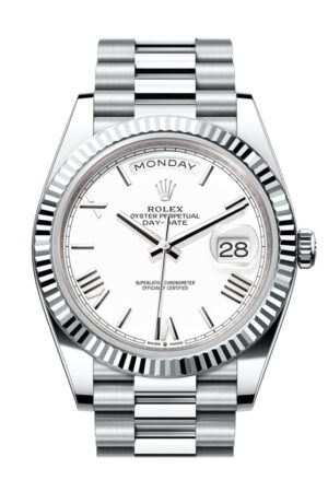 Rolex Day-Date 40 White White Dial