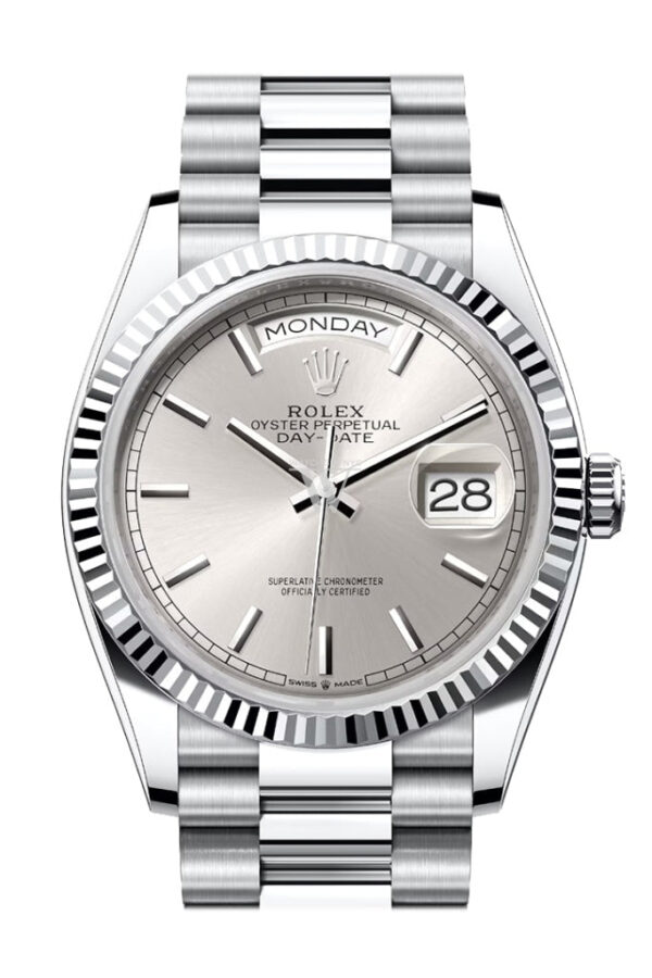 Rolex Day-Date 36 Silver Silver Dial - Image 2