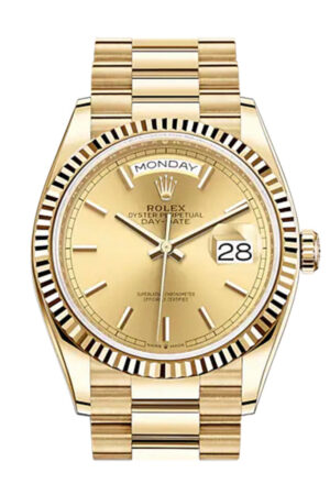 Rolex Day-Date 36 Champagne Champagne Dial