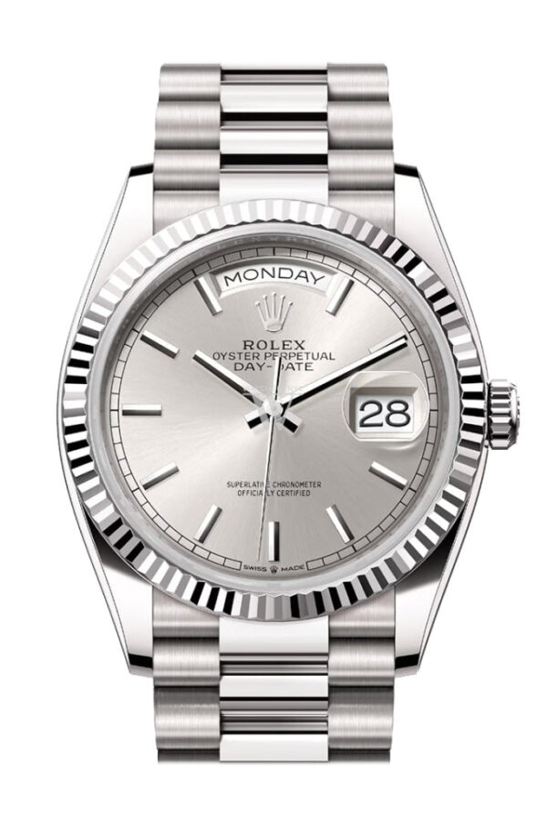 Rolex Day-Date 36 Silver Silver Dial - Image 2