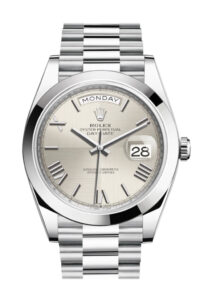 Rolex Day-Date 40 Silver Silver Dial