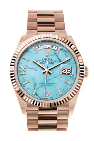 Rolex Day-Date 36 Turquoise Gold Dial