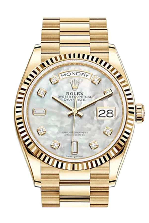 Rolex Day-Date 36 White White Dial