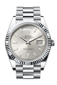 Rolex Day-Date 40 Silver Silver Dial