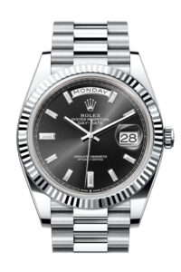 Rolex Day-Date 40 Bright Black Dial