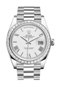 Rolex Day-Date 40 White White Dial