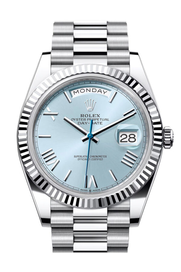 Rolex Day-Date 40 Ice-Blue Blue Dial