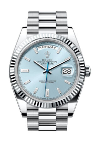 Rolex Day-Date 40 Ice-Blue Blue Dial