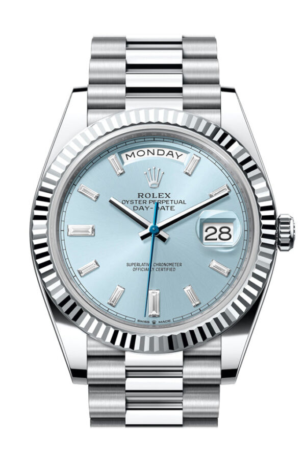 Rolex Day-Date 40 Ice-Blue Blue Dial