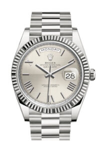 Rolex Day-Date 40 Silver Silver Dial