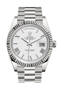 Rolex Day-Date 40 White White Dial
