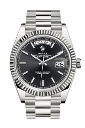 Rolex Day-Date 40 Black Black Dial