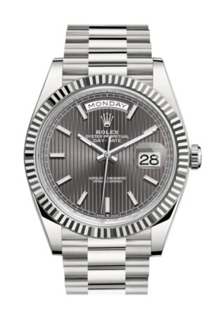 Rolex Day-Date 40 Dark White Dial