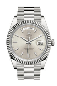 Rolex Day-Date 40 Silver Silver Dial
