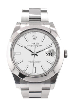 Rolex Datejust 41 White White Dial