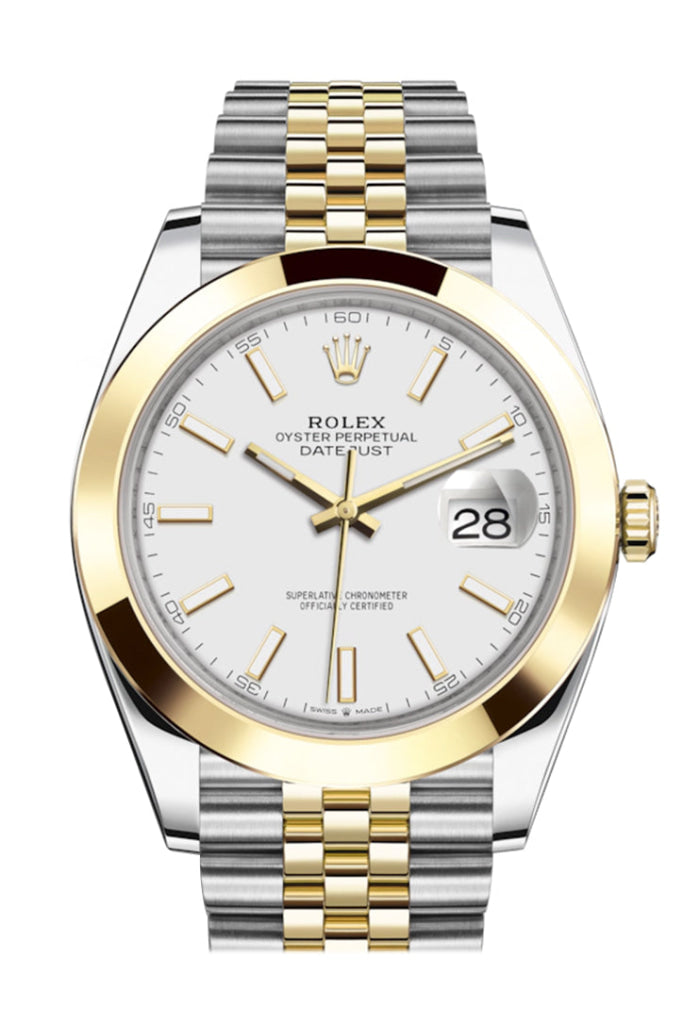Rolex Datejust 41 White White Dial