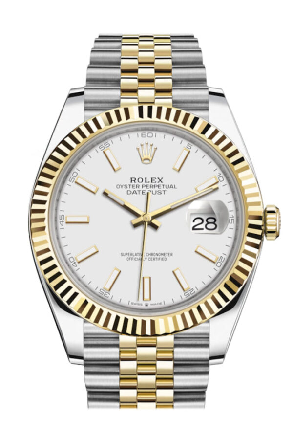 Rolex Datejust 41 White White Dial