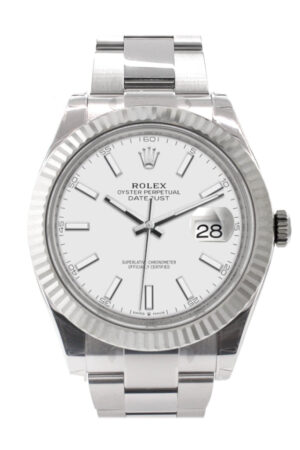 Rolex Datejust 41 White White Dial