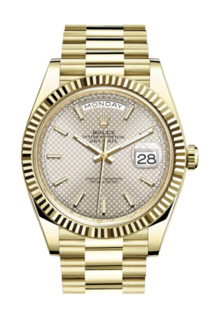 Rolex Day-Date 40 Silver Silver Dial