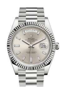 Rolex Day-Date 40 Silver Silver Dial