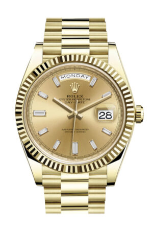 Rolex Day-Date 40 Champagne Champagne Dial