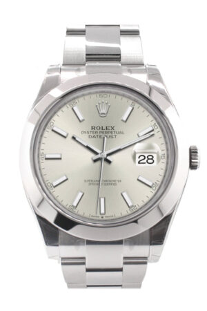 Rolex Datejust 41 Silver Silver Dial