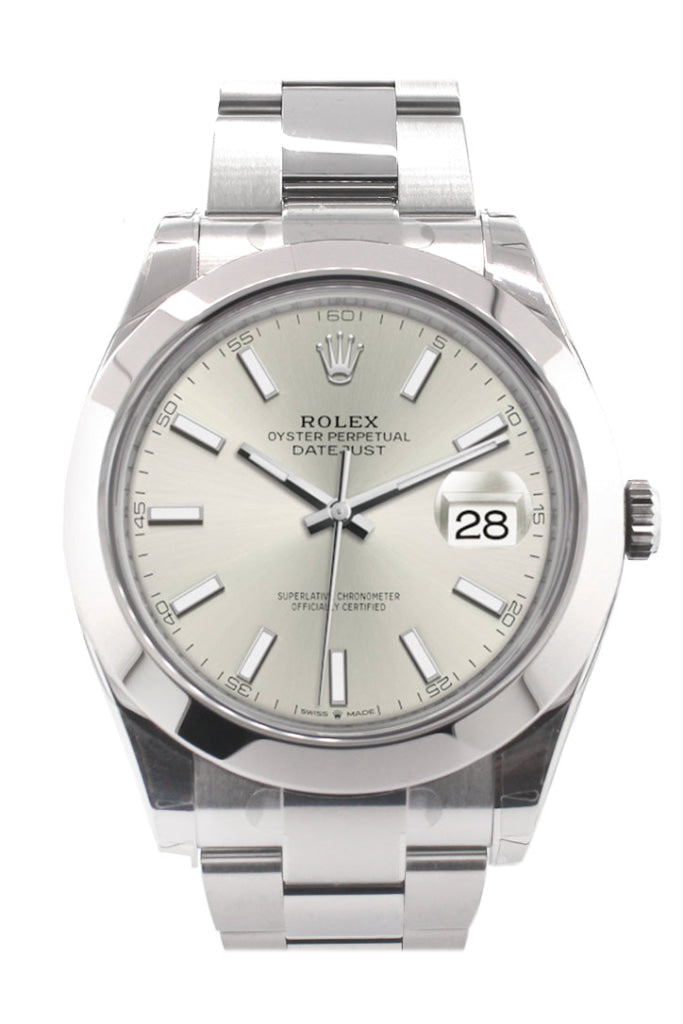 Rolex Datejust 41 Silver Silver Dial