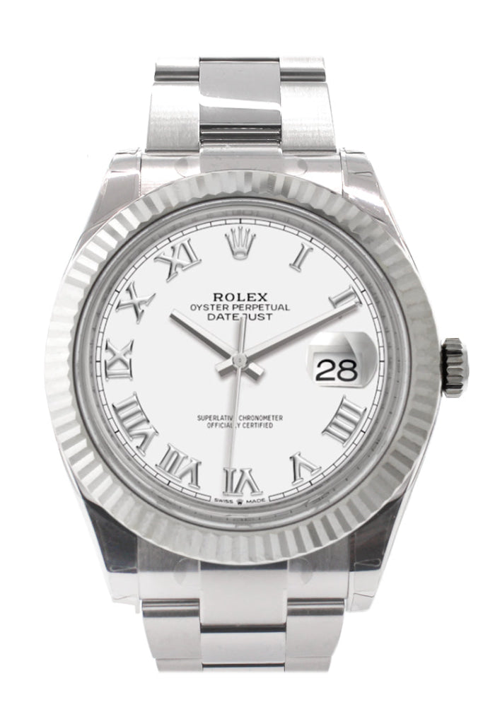 Rolex Datejust 41 White White Dial