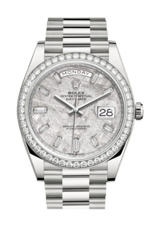 Rolex Day-Date 40 Meteorite White Dial