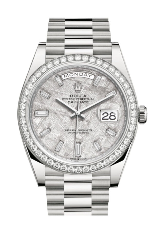 Rolex Day-Date 40 Meteorite White Dial