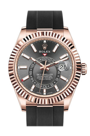 Rolex Sky-Dweller 42 Rhodium Gold Dial