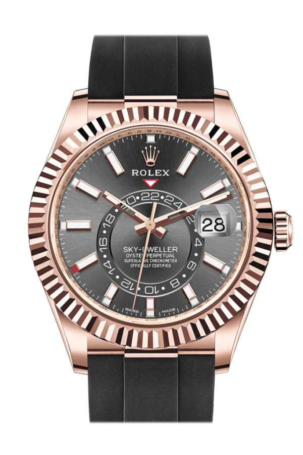 Rolex Sky-Dweller 42 Rhodium Gold Dial