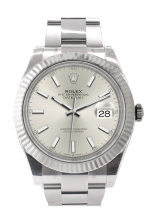 Rolex Datejust 41 Silver Silver Dial