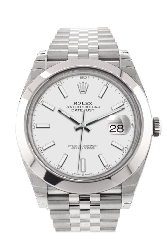 Rolex Datejust 41 White White Dial