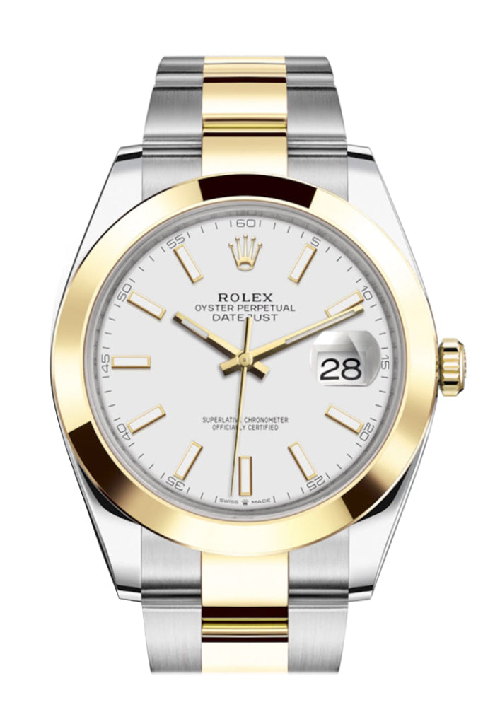 Rolex Datejust 41 White White Dial