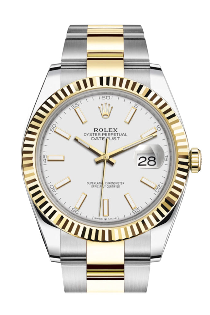 Rolex Datejust 41 White White Dial