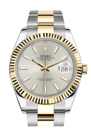 Rolex Datejust 41 Silver Silver Dial