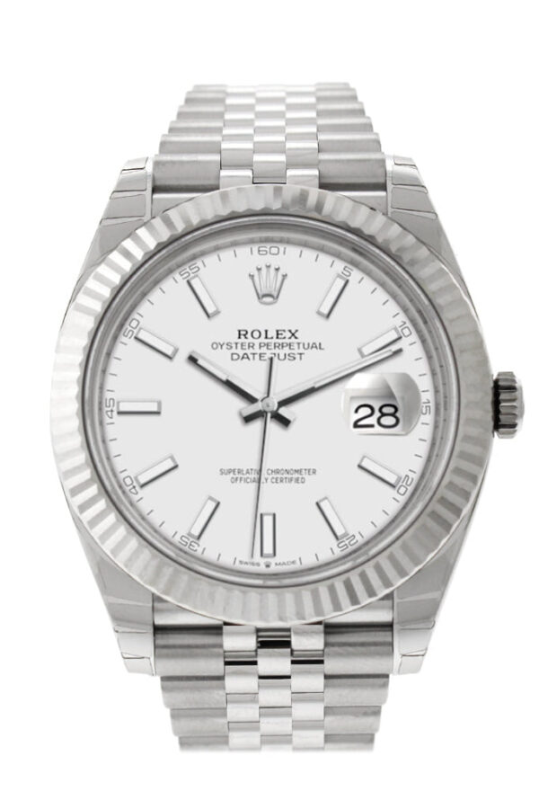 Rolex Datejust 41 White White Dial