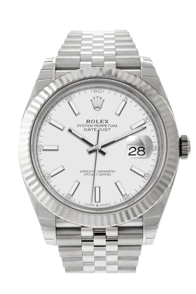 Rolex Datejust 41 White White Dial