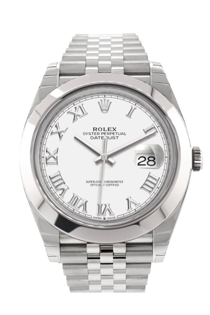 Rolex Datejust 41 White White Dial